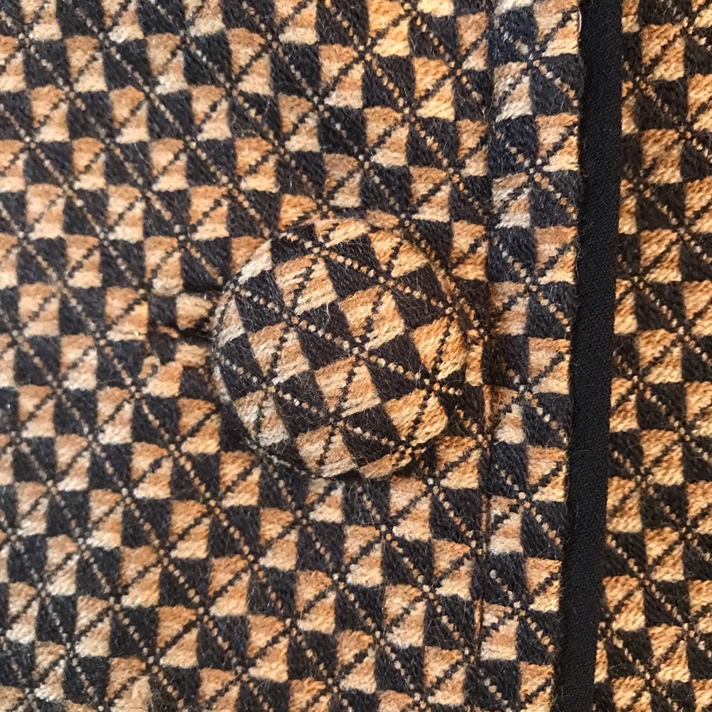 Amanda Smith Suit Jacket Dress Jacket Womens Size 12 Medium Brown Black Pockets - Picture 6 of 12